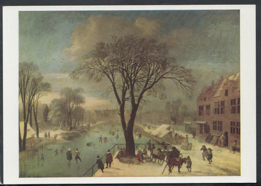 Museum Postcard - Oil Painting Winter Scene, 1617, By Jacob Fouquier RR4922