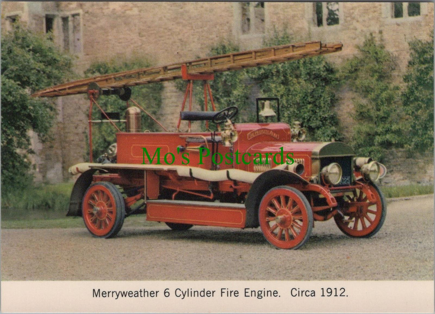 Road Transport Postcard -Merryweather 6 Cyclinder Fire Engine c1912- Ref.RR14467