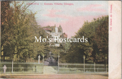 Italy Postcard - Genoa, Genova, Entrata Villetta Dinegro    RS40315
