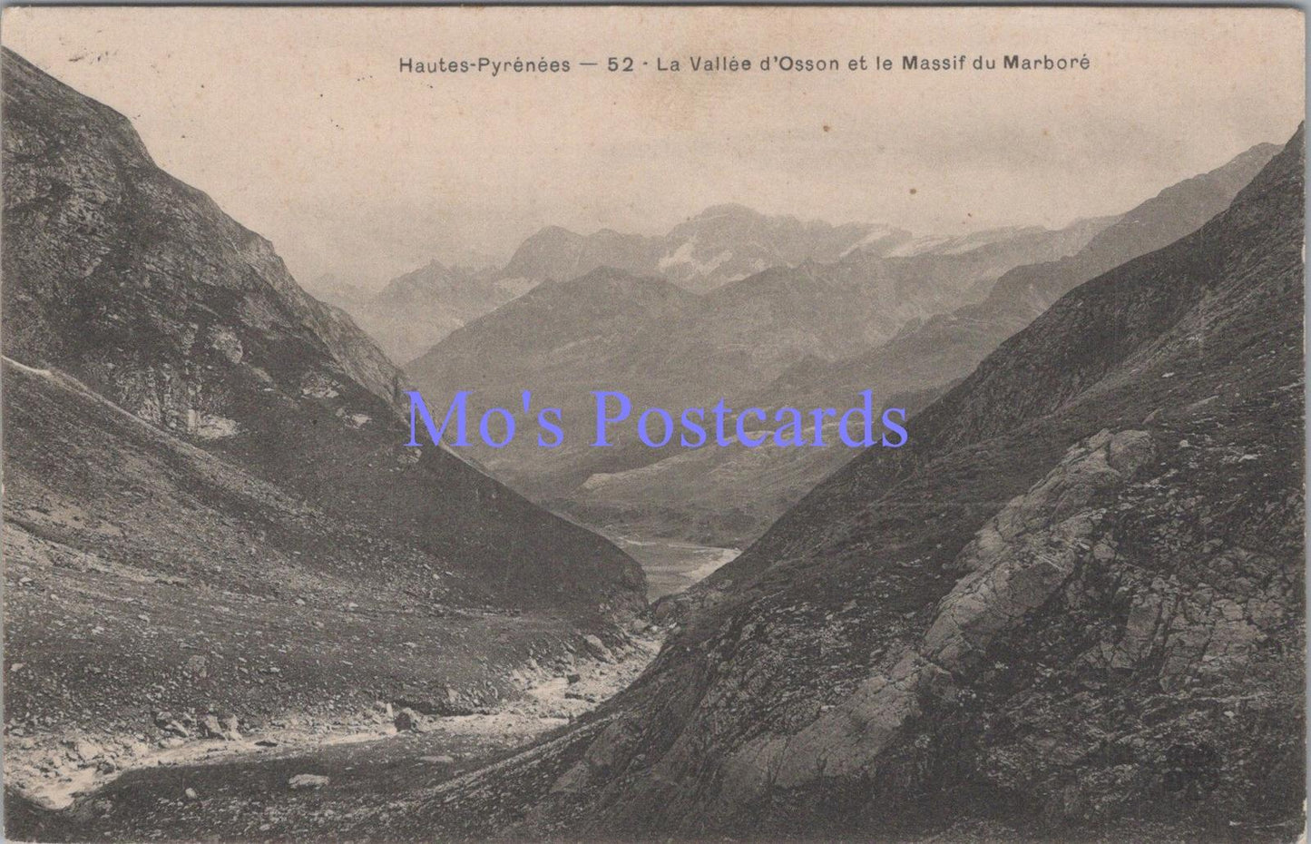 France Postcard - Hautes-Pyrenees, La Vallee d'Osson Et Le Massif... DC2051