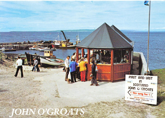 Scotland Postcard - John O'Groats, The First and Last in Scotland   SM130