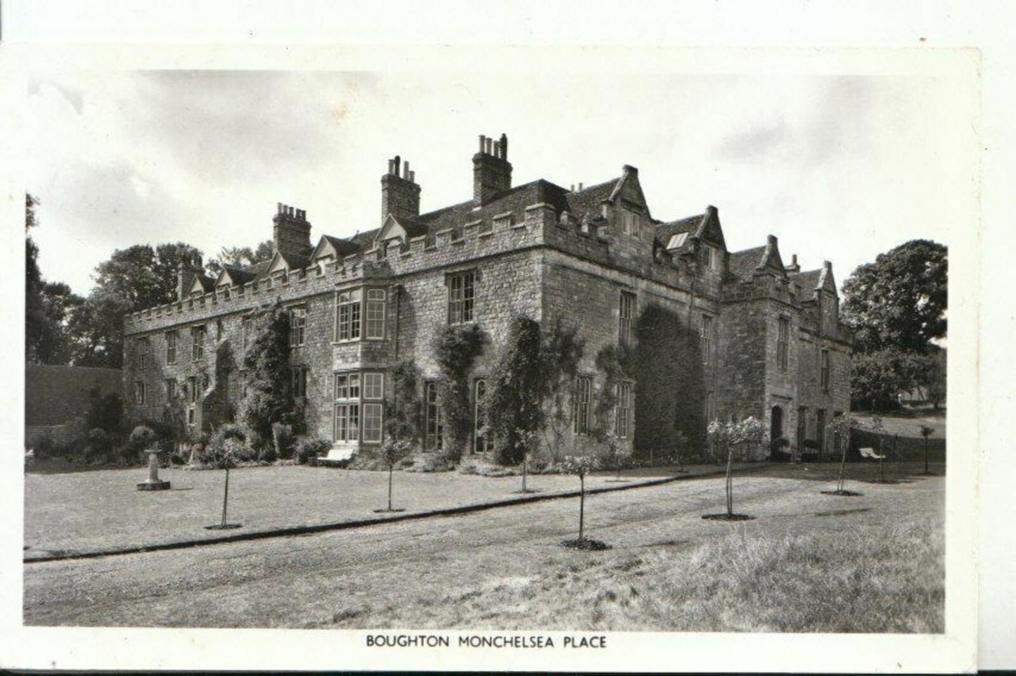 Kent Postcard: Boughton Monchelsea Place, Historic Manor House RPPC 1950s 12270A