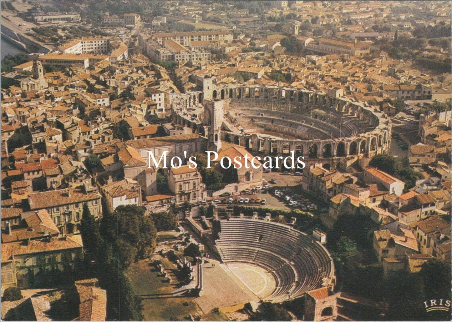France Postcard - Aerial View of Arles, Bouches Du Rhone, Partially Used RR22421