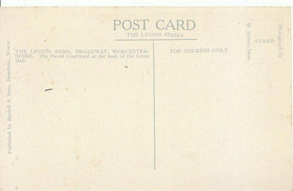 Lygon Arms Broadway Worcestershire Postcard The Lygon Series Vintage 2553A