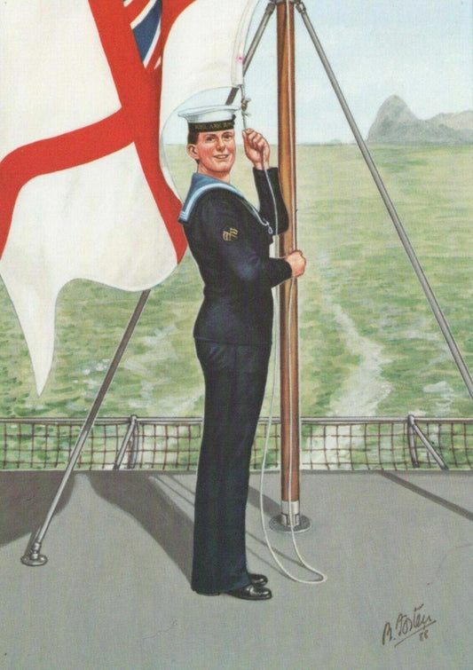 Military Postcard - Radio Operator (Tactical), HMS Ark Royal, 1988 - RR8639