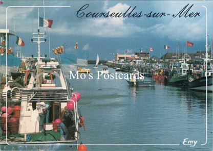 France Postcard - Fishing Boats, Courseulles-Sur-Mer, Calvados, Unused RR22426