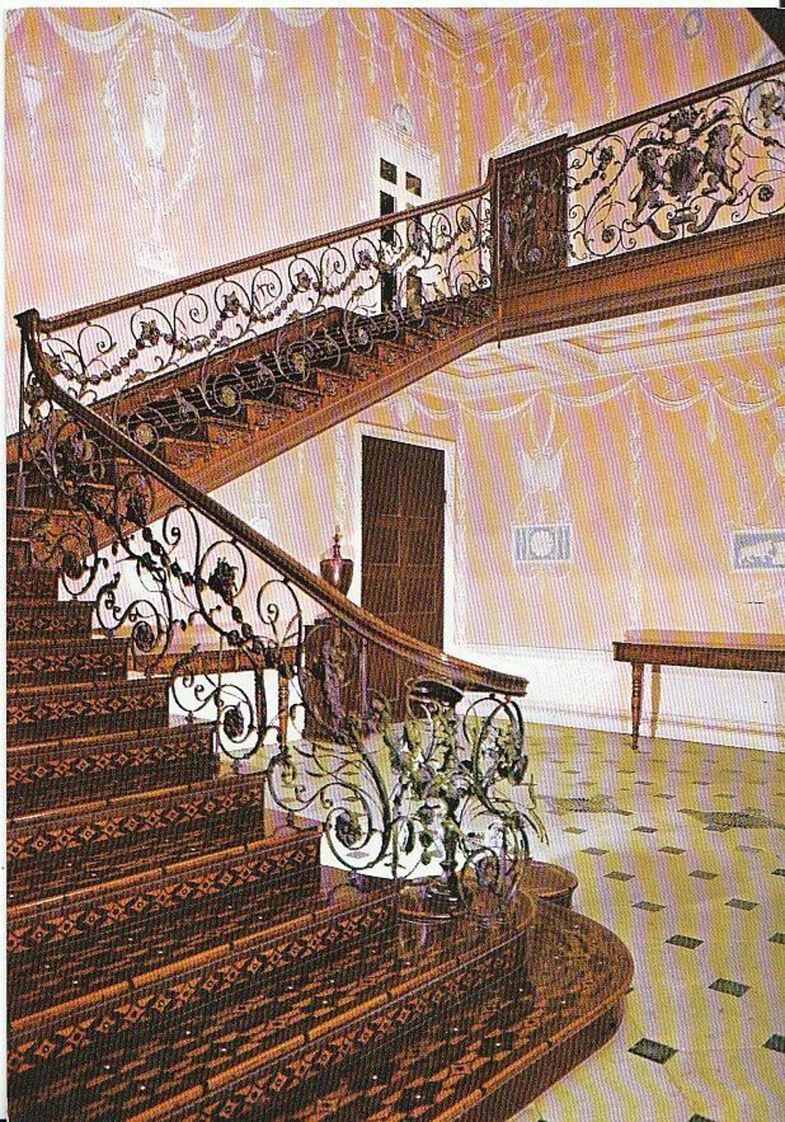 Buckinghamshire Postcard - Staircase, Claydon House, Near Aylesbury  AB704