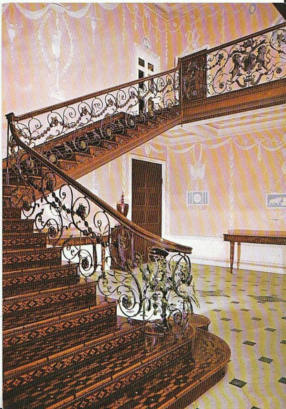 Buckinghamshire Postcard - Staircase, Claydon House, Near Aylesbury  AB704