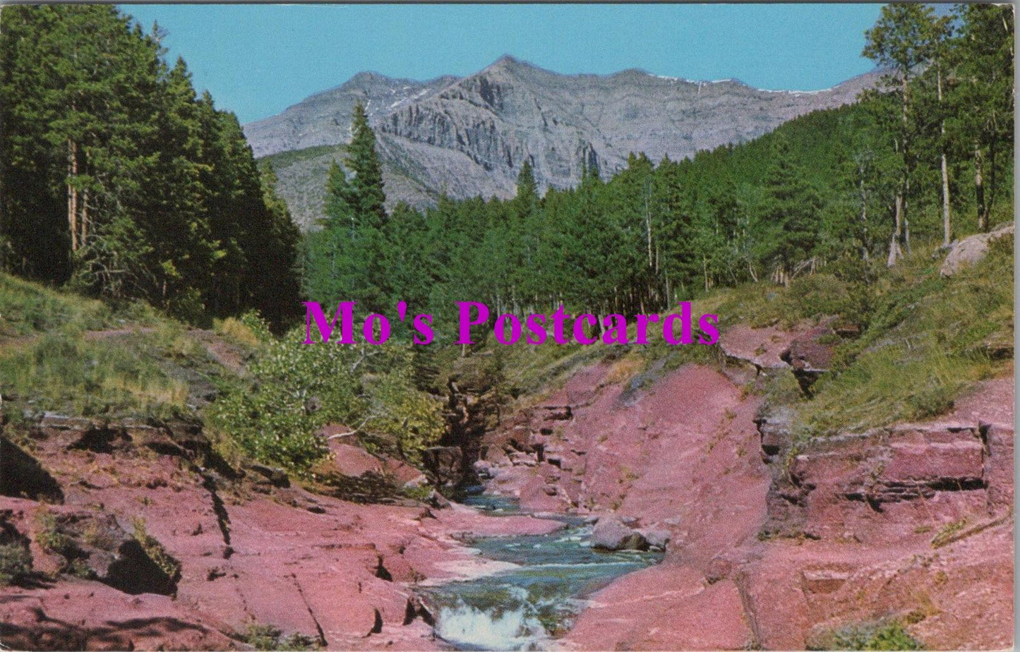 Canada Postcard - Red Rock Canyon, Waterton National Park, Alberta HM221