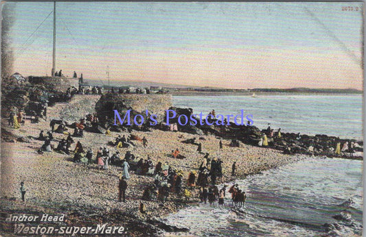 Somerset Postcard - Weston-Super-Mare, Anchor Head    DC2117