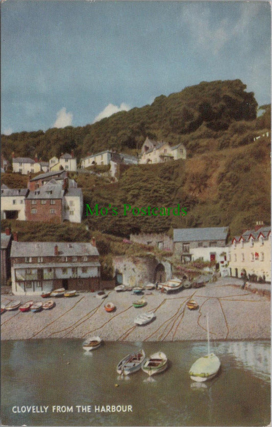 Devon Postcard - Clovelly From The Harbour   DC1438