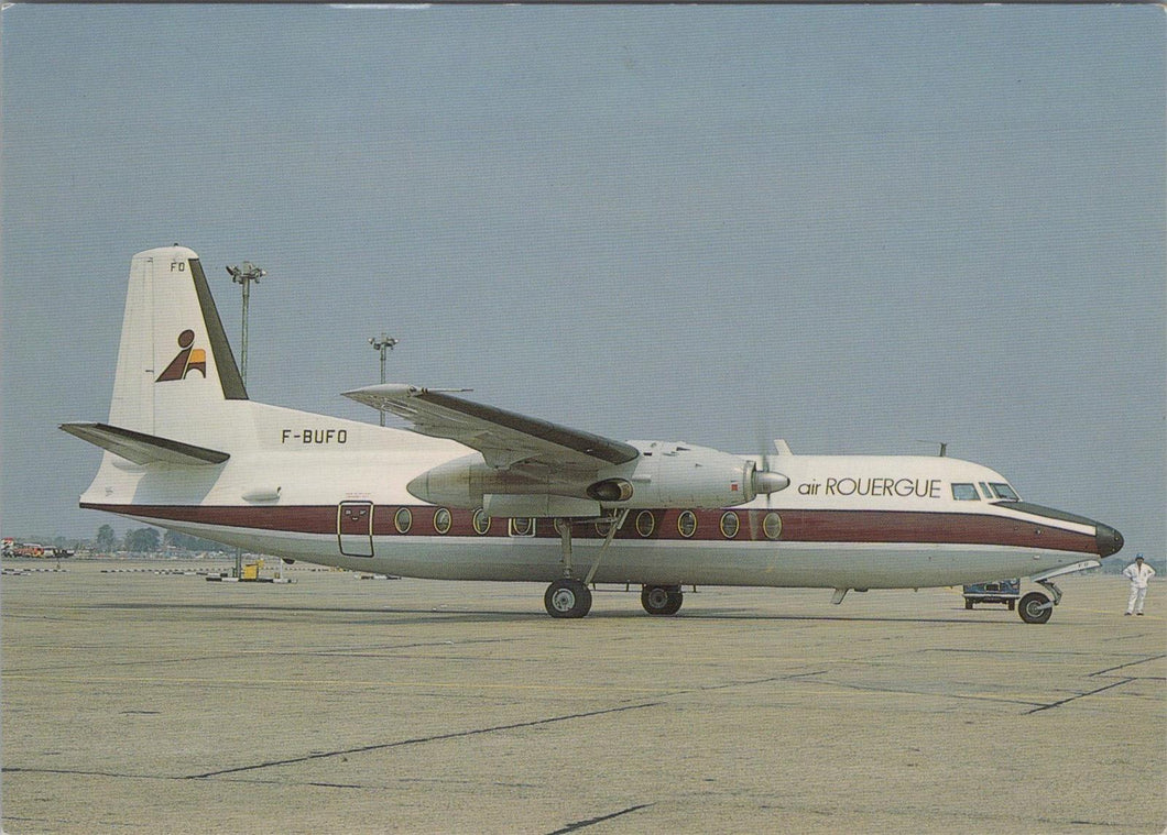Aviation Postcard - Air Rouergue Fokker F27 Mk.200 Aeroplane RR18715