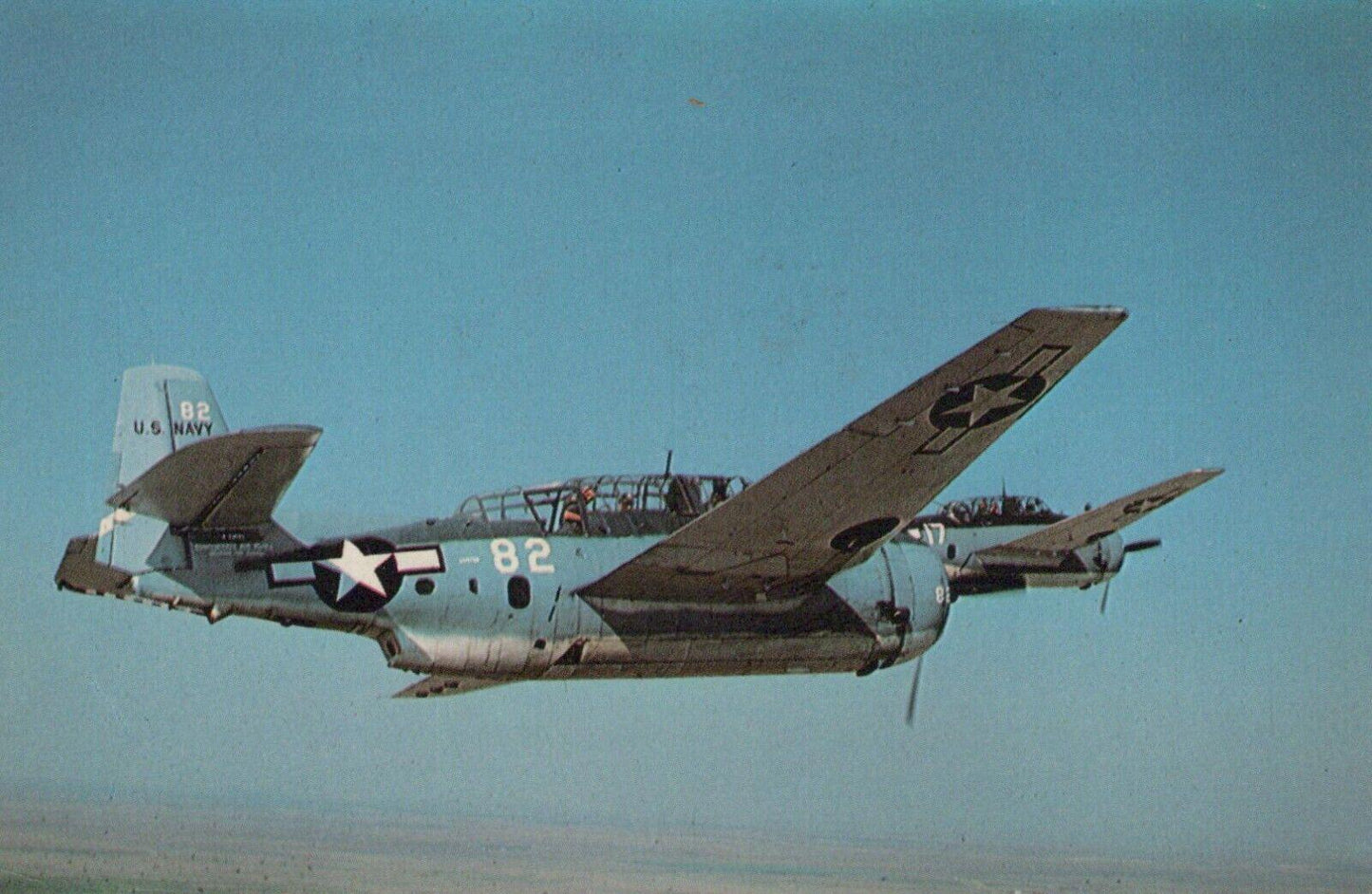 Military Aviation Postcard - Grumman TBM Avenger Aeroplane RS24408