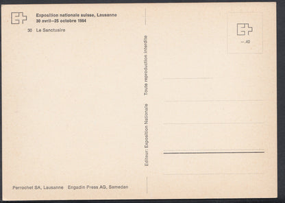 Switzerland Postcard: Exposition Nationale Suisse, Lausanne, Le Sanctuaire T546