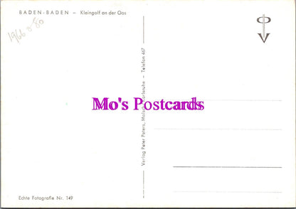 Germany Postcard - Baden-Baden, Kleingolf an Der Oos   RR20338