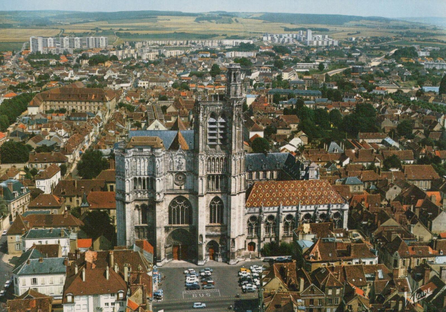 France Postcard - Aerial View of Sens, Yonne    RRR356