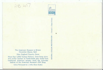 Museum Postcard - American Museum, Country Store, Cleverton Manor, Bath  AB417