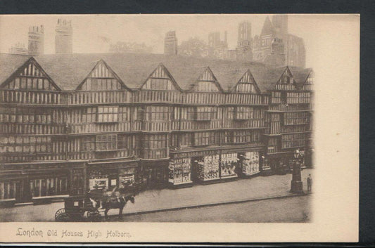 London Postcard - London Old Houses High Holborn    RS9950