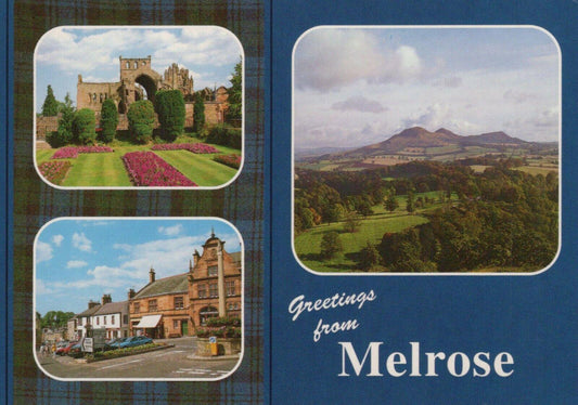 Scotland Postcard - Greetings From Melrose    RRR40
