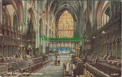 Yorkshire Postcard: York Minster The Choir Great East Window RS25539