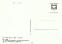 Load image into Gallery viewer, Dorset Postcard - Lady Chapel, Wimborne Minster  AB778
