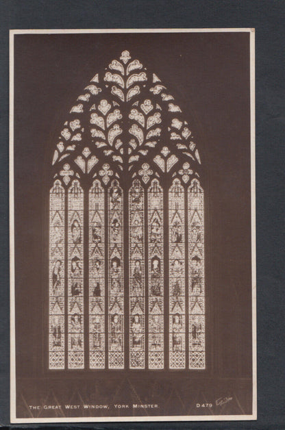Yorkshire Postcard - The Great West Window, York Minster   RS20004