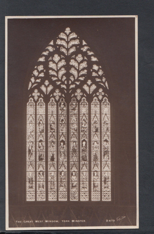 Yorkshire Postcard - The Great West Window, York Minster   RS20004