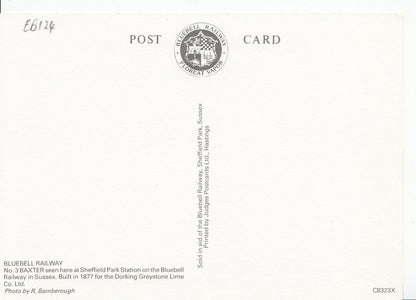 Railway Transport Postcard - Bluebell Railway - Baxter at Sheffield Park  EB124