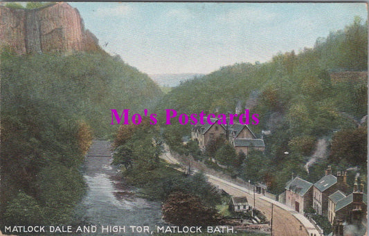 Derbyshire Postcard - Matlock Bath, Matlock Dale and High Tor   HM219