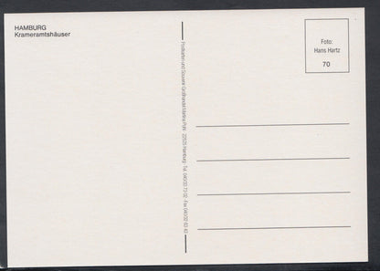 Germany Postcard - Hamburg - Krameramtshauser  RR5719