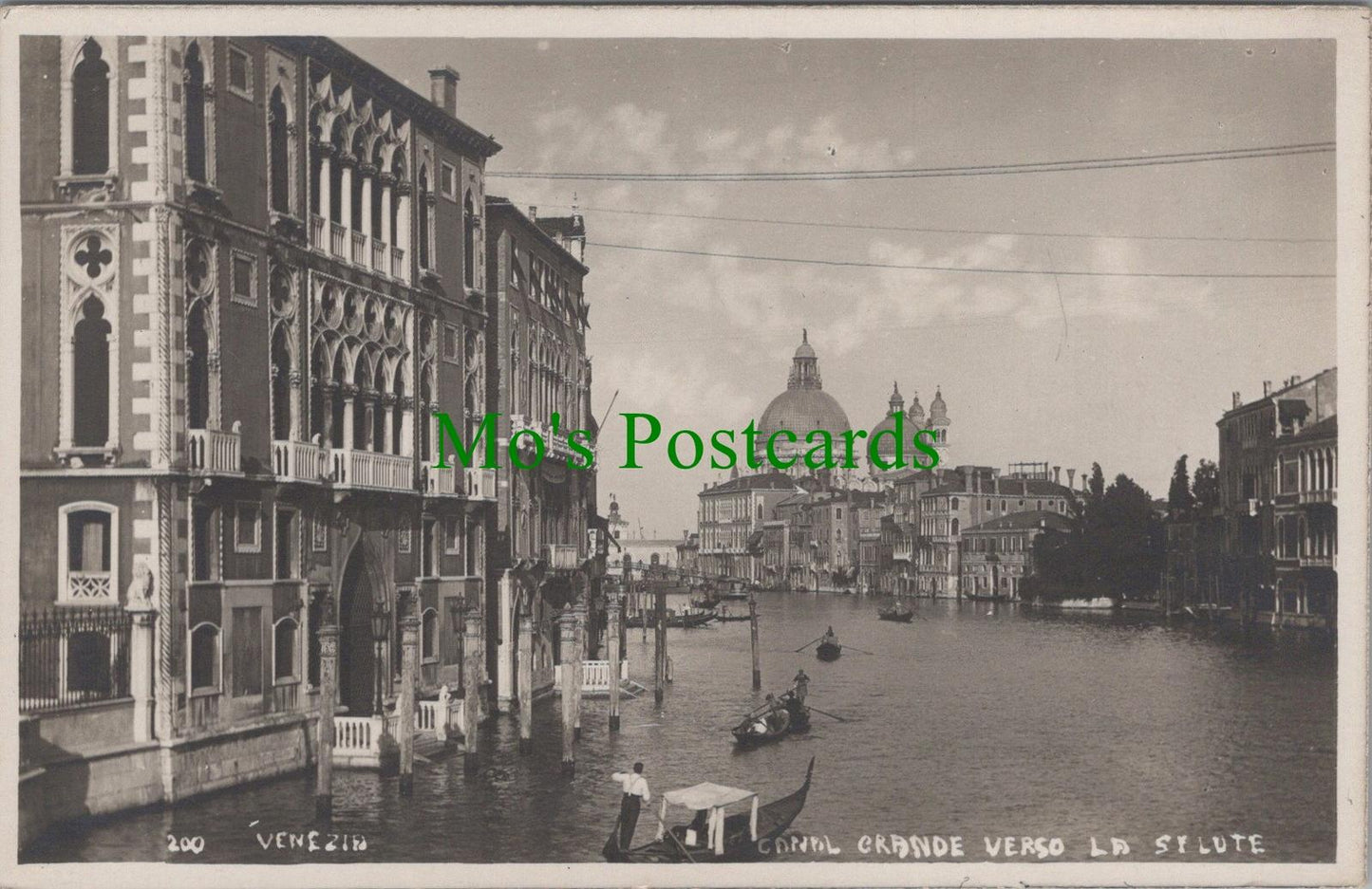Italy Postcard - Venice / Venezia, Canal Grande Verso La Silute RS34338