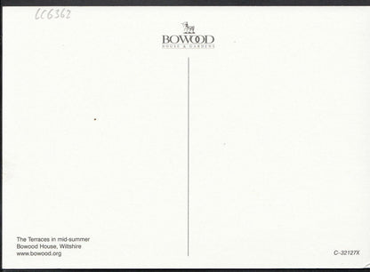 Wiltshire Postcard: Bowood House Gardens Calne Stately Home Rose Bed  LC6362