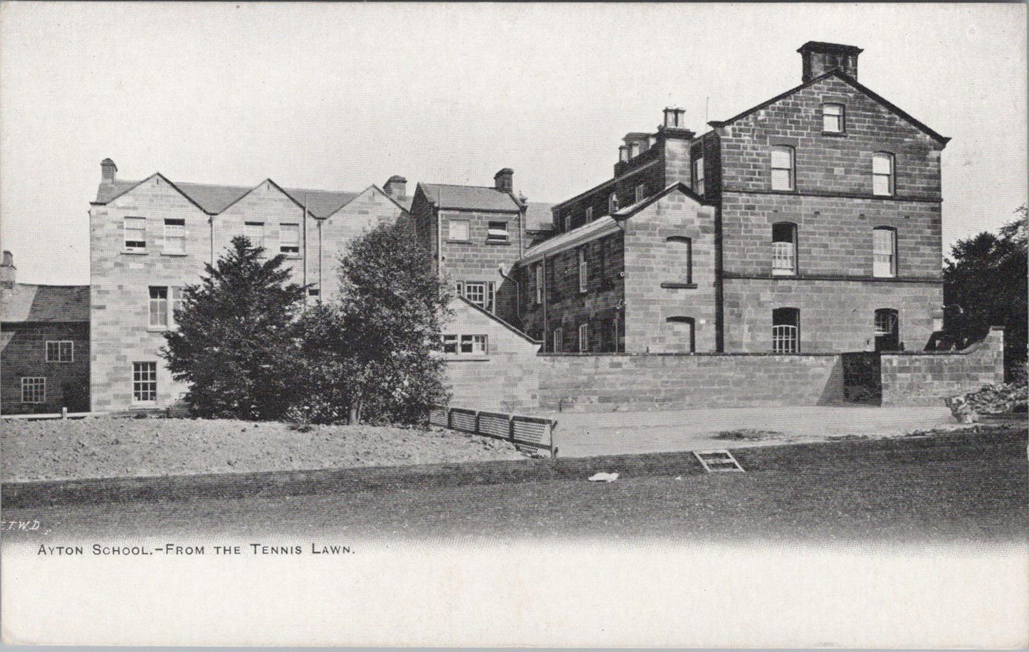 Yorkshire Postcard - Ayton School From The Tennis Lawn  XT146