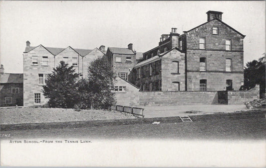 Yorkshire Postcard - Ayton School From The Tennis Lawn  XT146