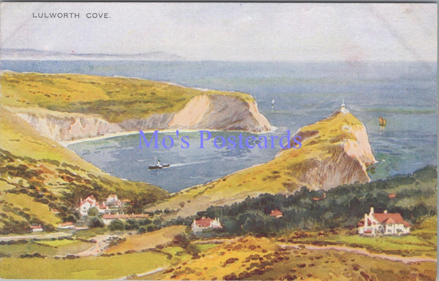 Dorset Postcard - Lulworth Cove. Artist Ernest William Haslehust  DC2290