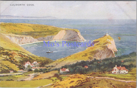 Dorset Postcard - Lulworth Cove. Artist Ernest William Haslehust  DC2290