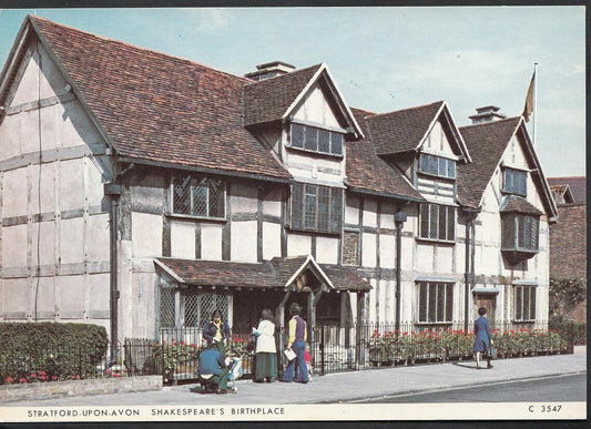 Warwickshire Postcard - Stratford-Upon-Avon, Shakespeare's Birthplace   WC1