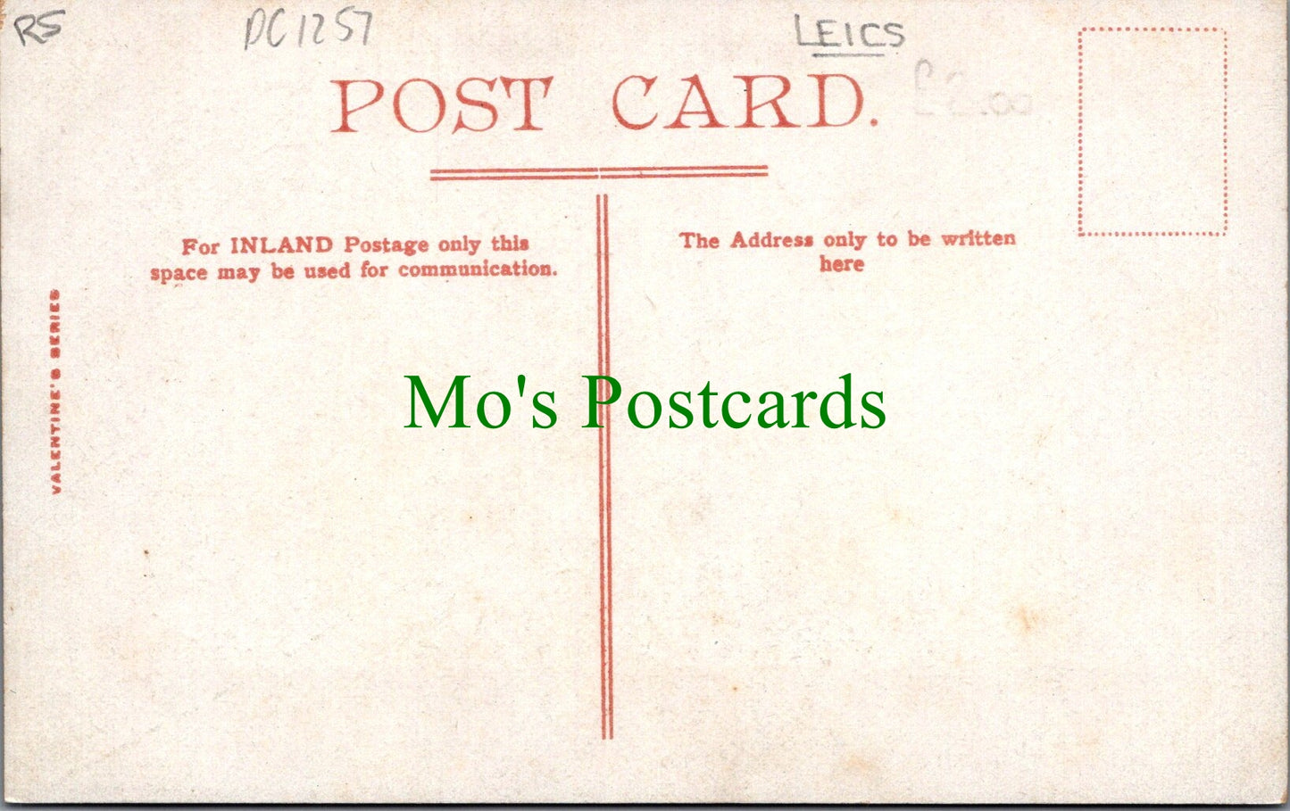 Leicestershire Postcard - Egerton Lodge, Melton Mowbray  DC1257