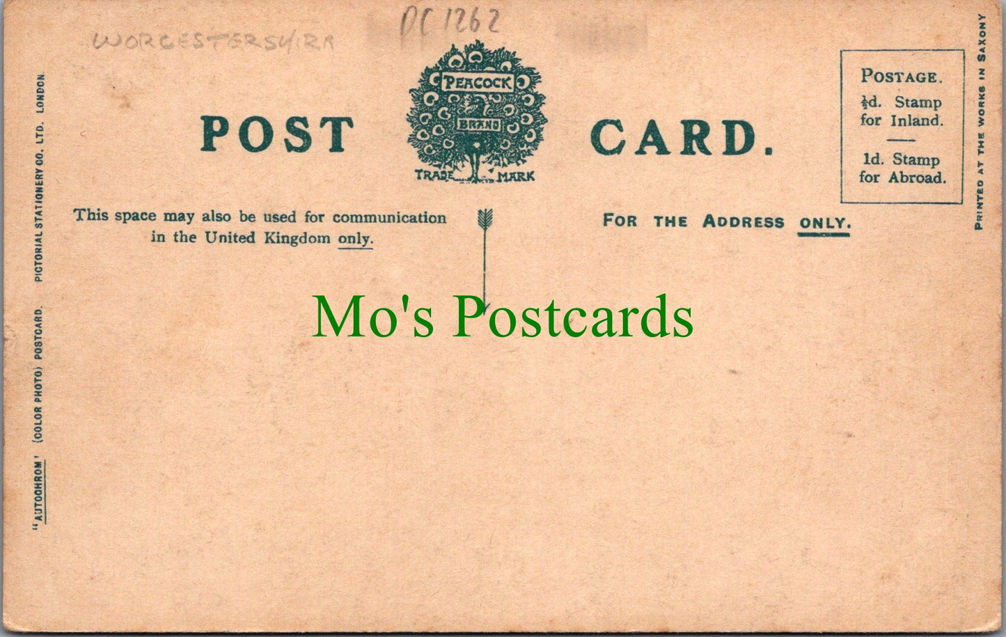 Worcestershire Postcard - Malvern, The British Camp  DC1262