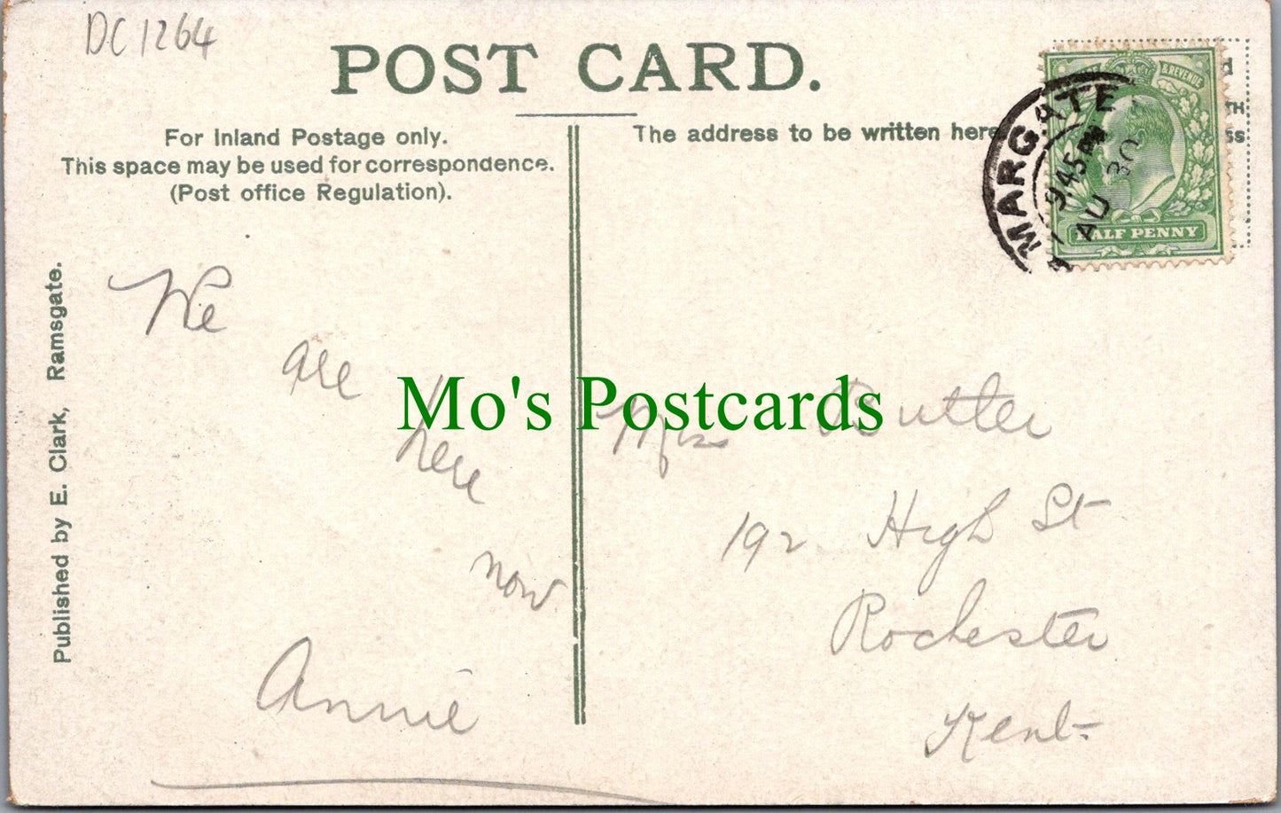 Kent Postcard - Ramsgate, The Harbour   DC1264