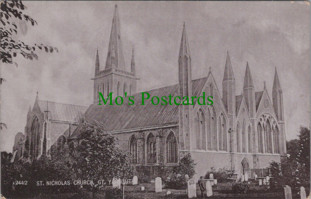 Norfolk Postcard - Great Yarmouth, St Nicholas Church   DC1278