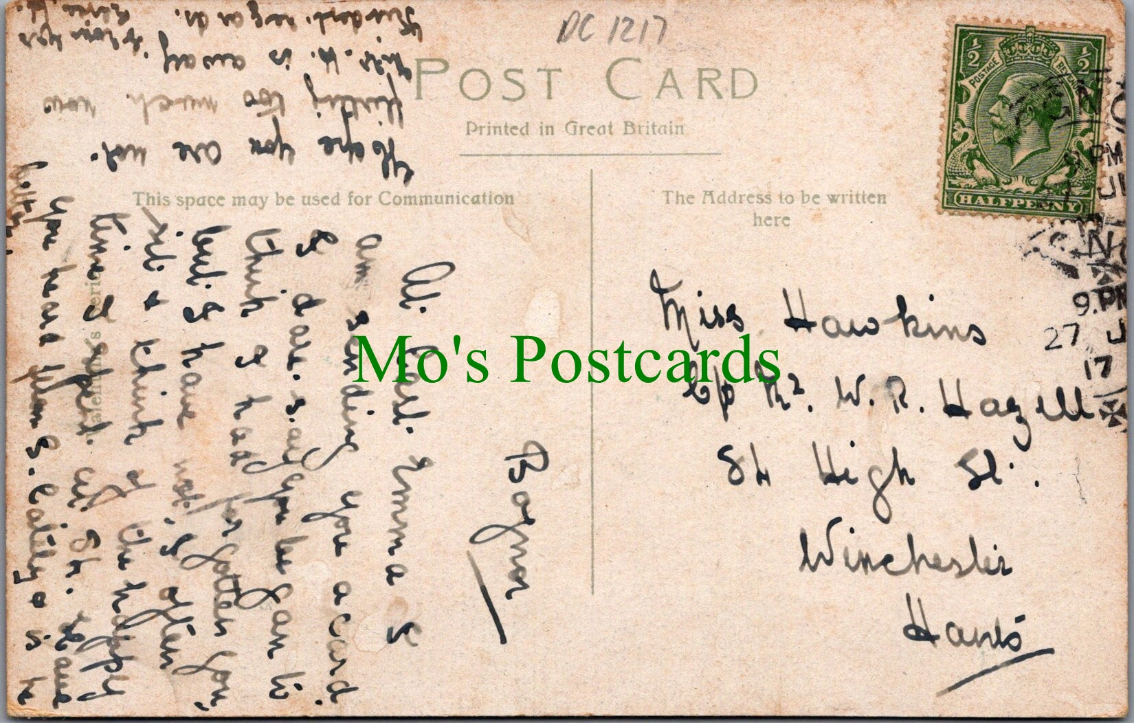 Sussex Postcard - Bognor, East Parade Bandstand  DC1217
