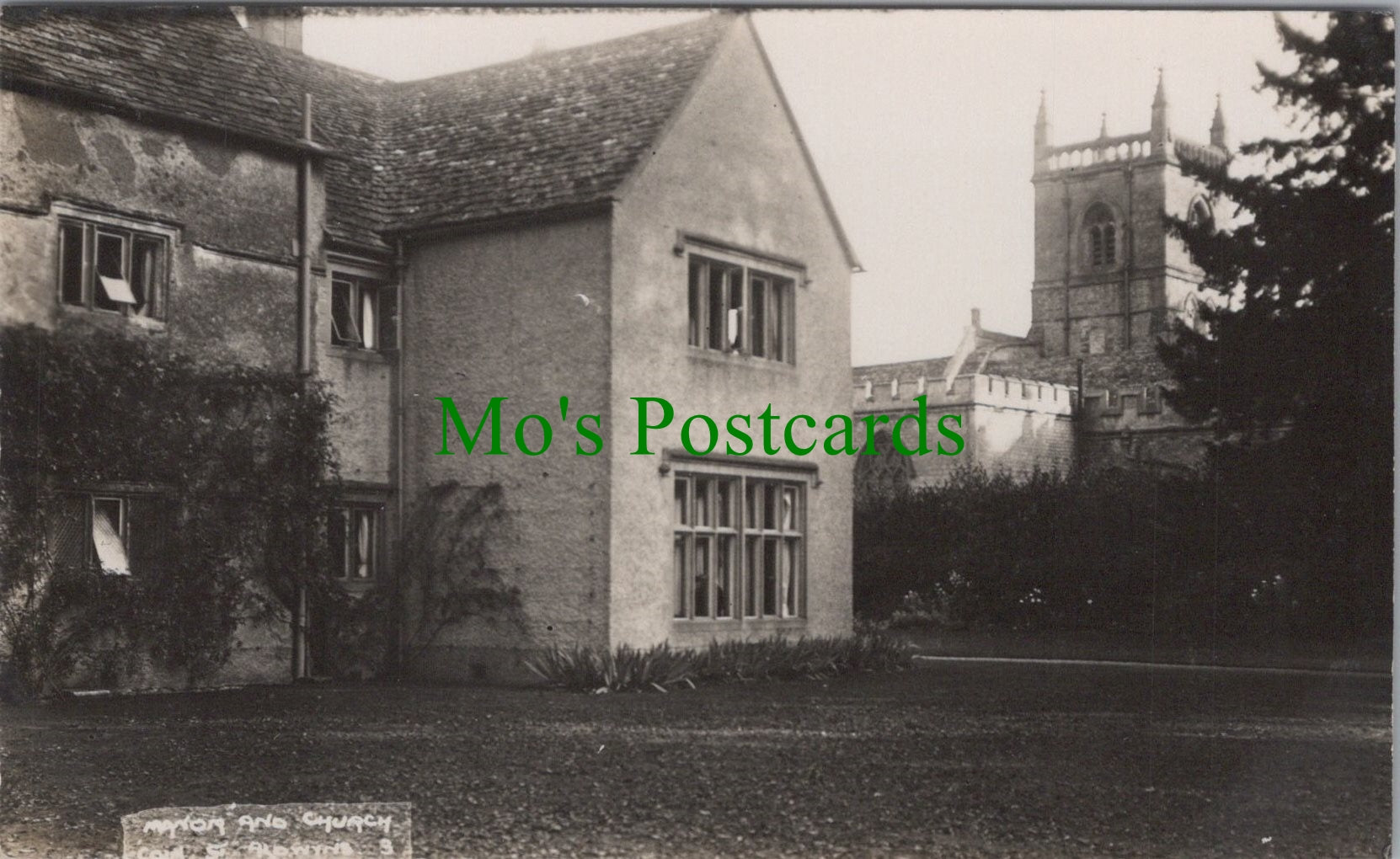 Gloucestershire Postcard - Coln St Aldwyns Manor and Church  DC1244