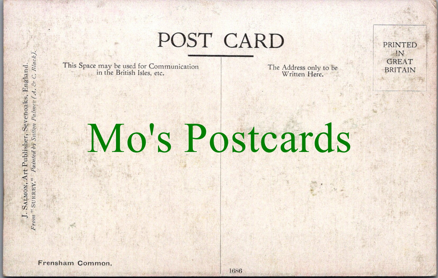 Surrey Postcard - Frensham Common, Artist Sutton Palmer SW11825