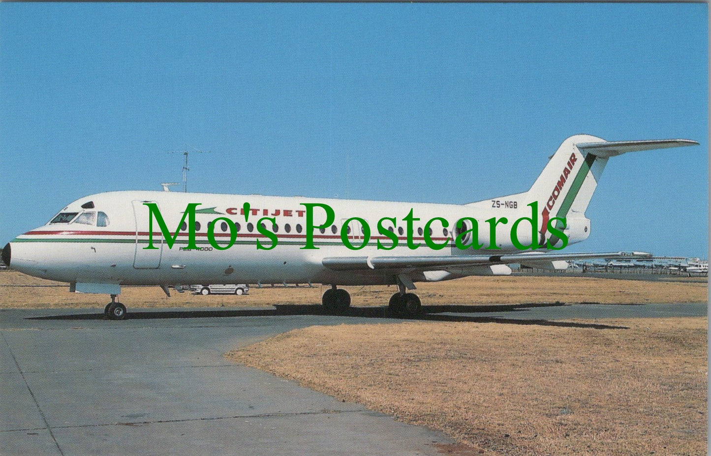 Aviation Postcard - Comair Citijet Fokker F28 Fellowship 4000 Aeroplane SW11830