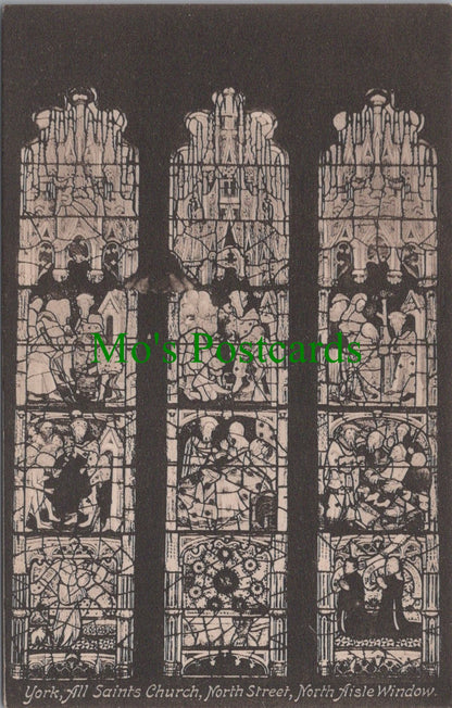 Yorkshire Postcard - York, All Saints Church, North Aisle Window SW11847