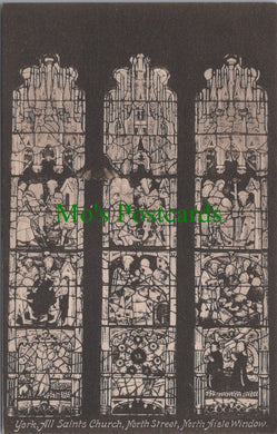 Yorkshire Postcard - York, All Saints Church, North Aisle Window SW11847
