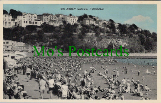 Devon Postcard - Tor Abbey Sands, Torquay SW11850