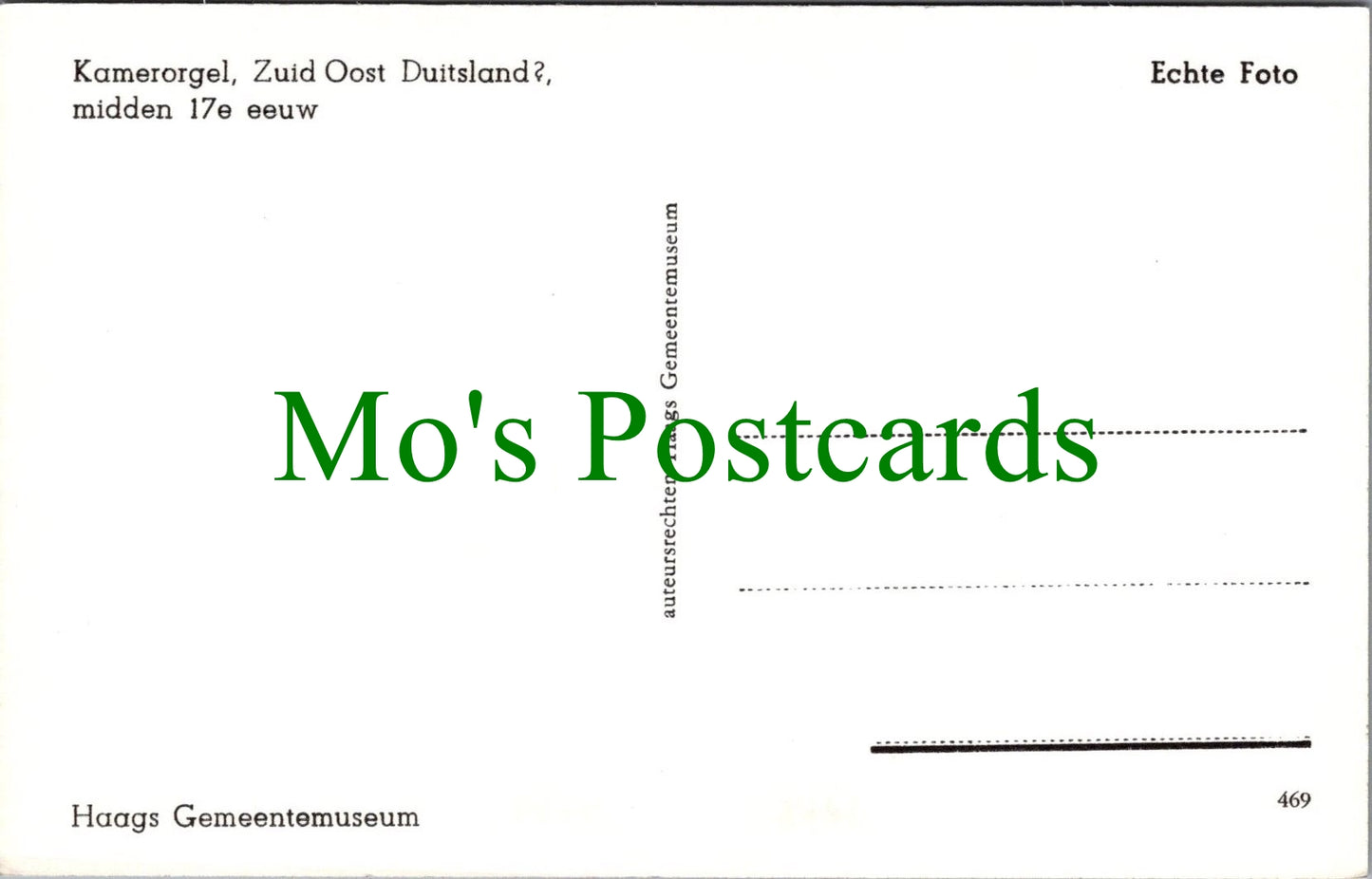 Netherlands Postcard - Kunstmuseum Den Haag, Kamerorgel SW11857