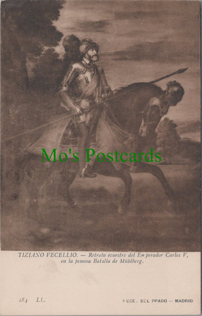Art Postcard - Tiziano Vecellio, Charles V at The Battle of Muhlberg SW11860